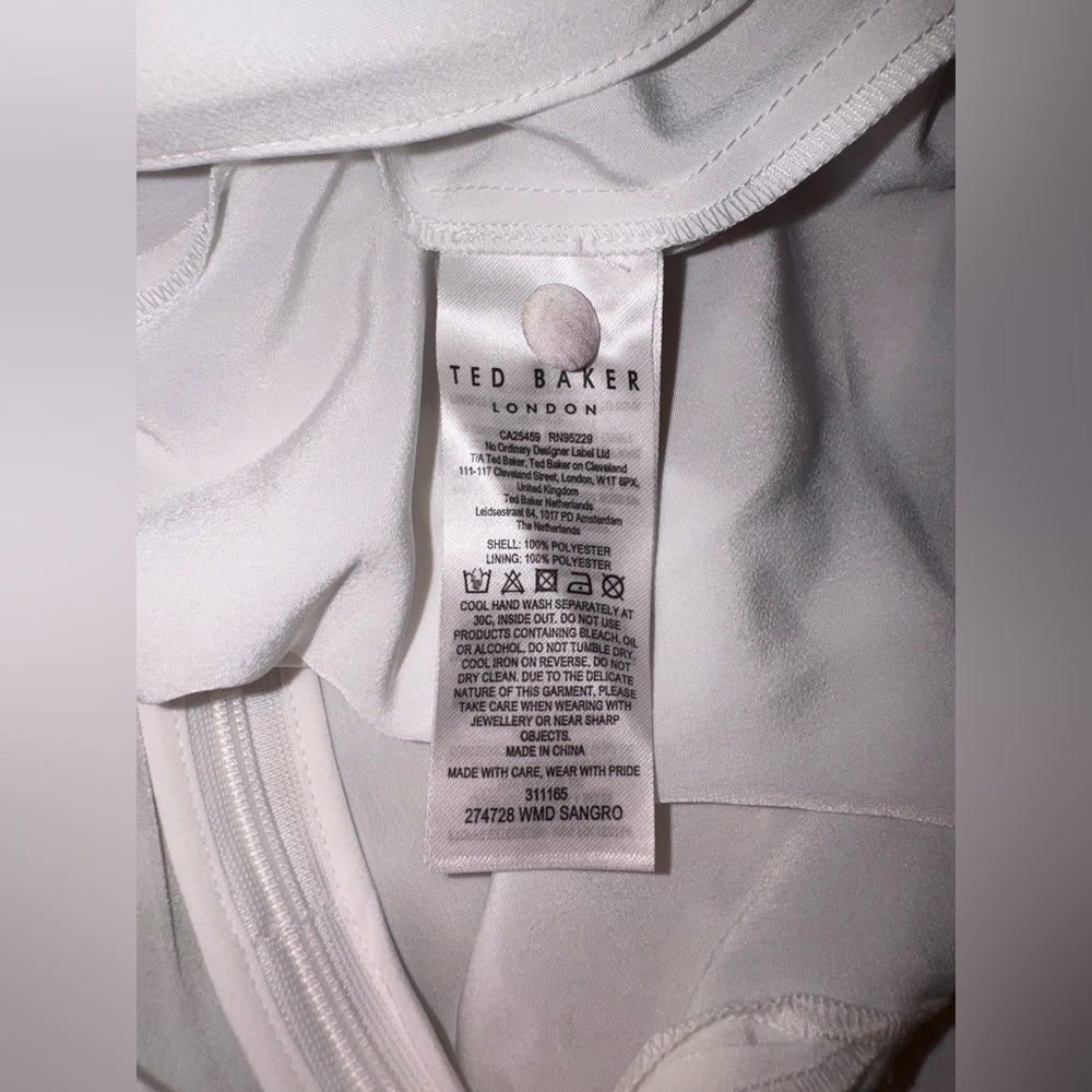 NEW Ted Baker Angel Sleeve Fit and Flare Mini Dress sz TB 2 US 4 - Picture 10 of 11